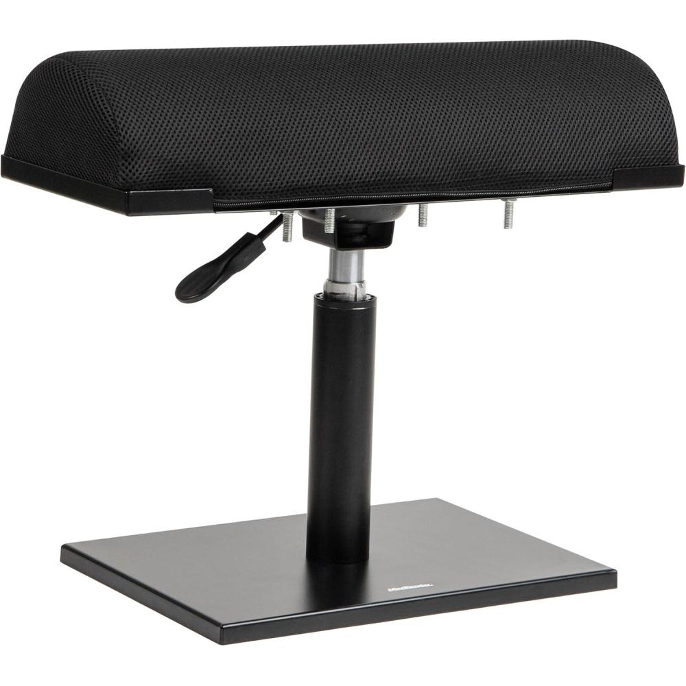 imageMind Reader Foot Rest Under Desk Ergonomic Hydraulic Height Adjustable Ottoman Office Foam 1675 L x 75 W x 375 H BlackHeight Adjustable Footrest