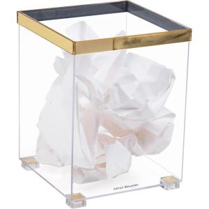 Mind Reader Cosmopolitan Collection, Monitor Stand, 22b. Capacity, Foldable, Portable, Office, 15.75″ L x 9.75″ W x 4″ H, Gold(Gold)