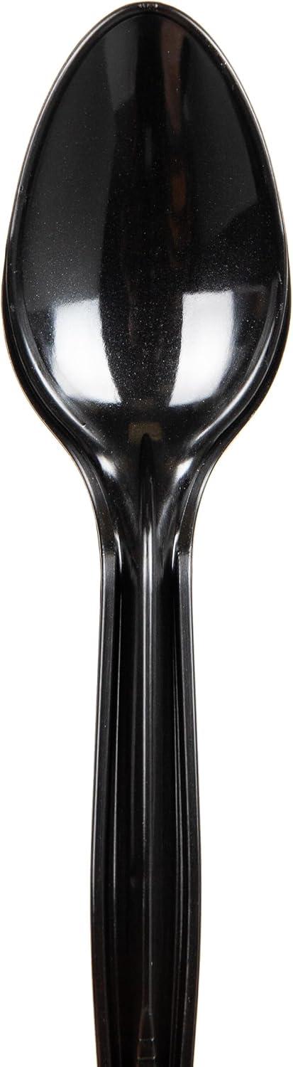 imageMind Reader Spoon Refill for CUTDISPBKBLK Plastic Utensils Restaurant Breakroom 55 L x 125 W x 05 H 100 pcs Black100 Spoons