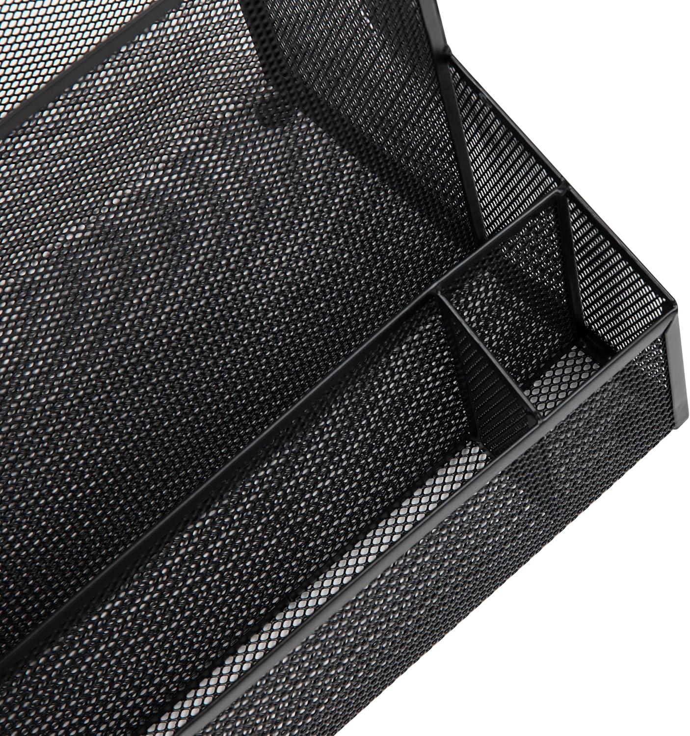 imageMind Reader Desktop Organizer Vertical File Storage Letter Size Office Metal Mesh 1215L x 95W x 95H BlackBlack