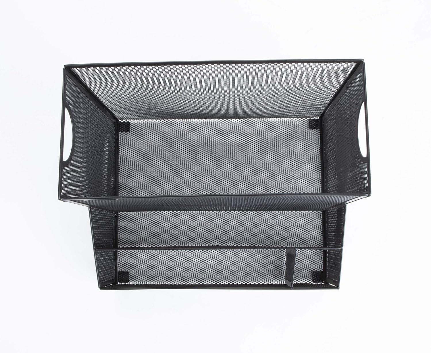 imageMind Reader Desktop Organizer Vertical File Storage Letter Size Office Metal Mesh 1215L x 95W x 95H BlackBlack