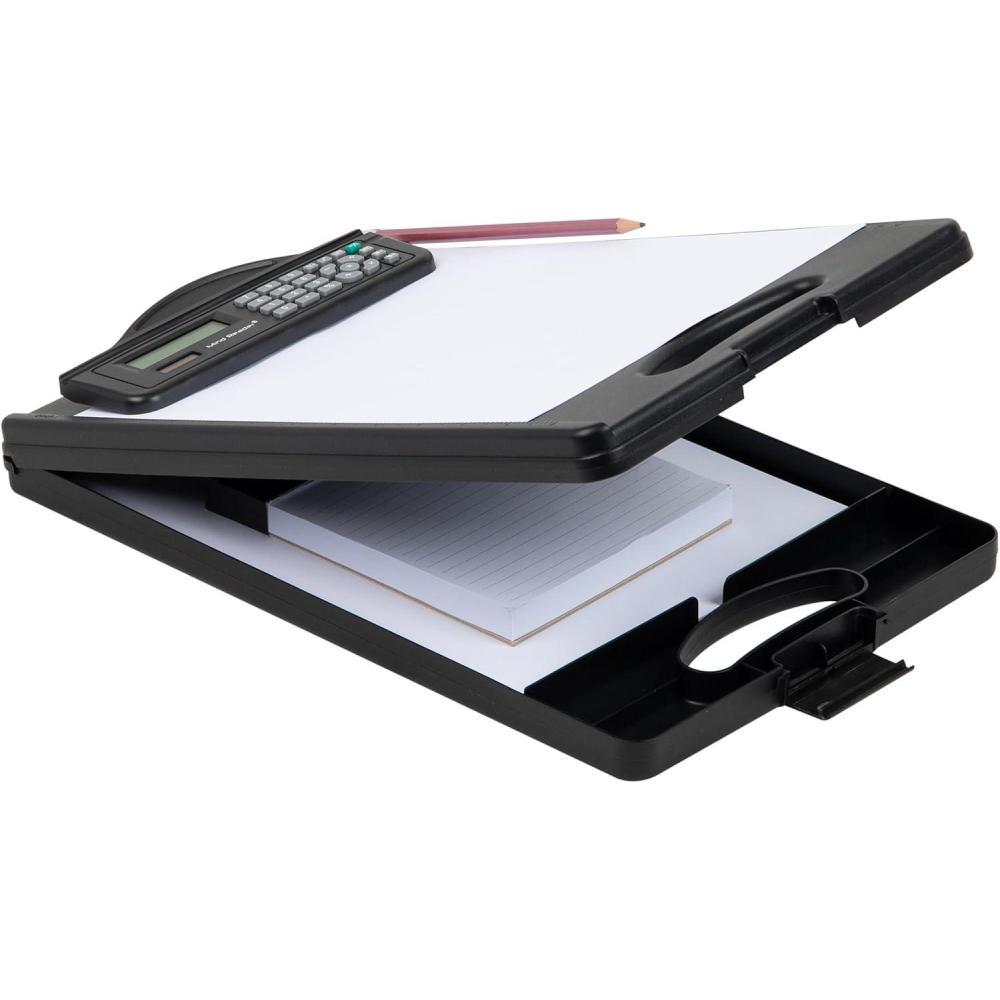imageMind Reader Clipboard with Storage and Calculator Medical Clipboard Nursing Clipboard Plastic 95L x 15W x 25H BlackBlack