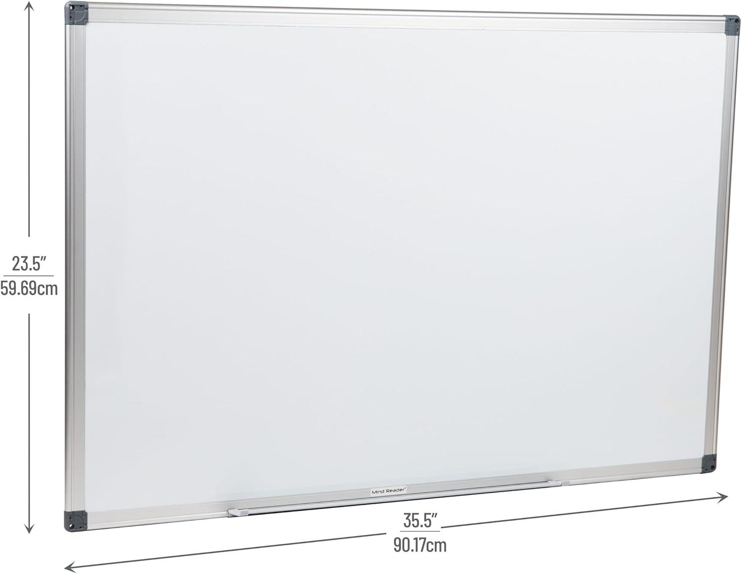 imageMind Reader Rolling DoubleSided Dry Erase Magnetic Board Board Size 47 x 355 Overall Size 495L x 21W x 735H White24W x 05H