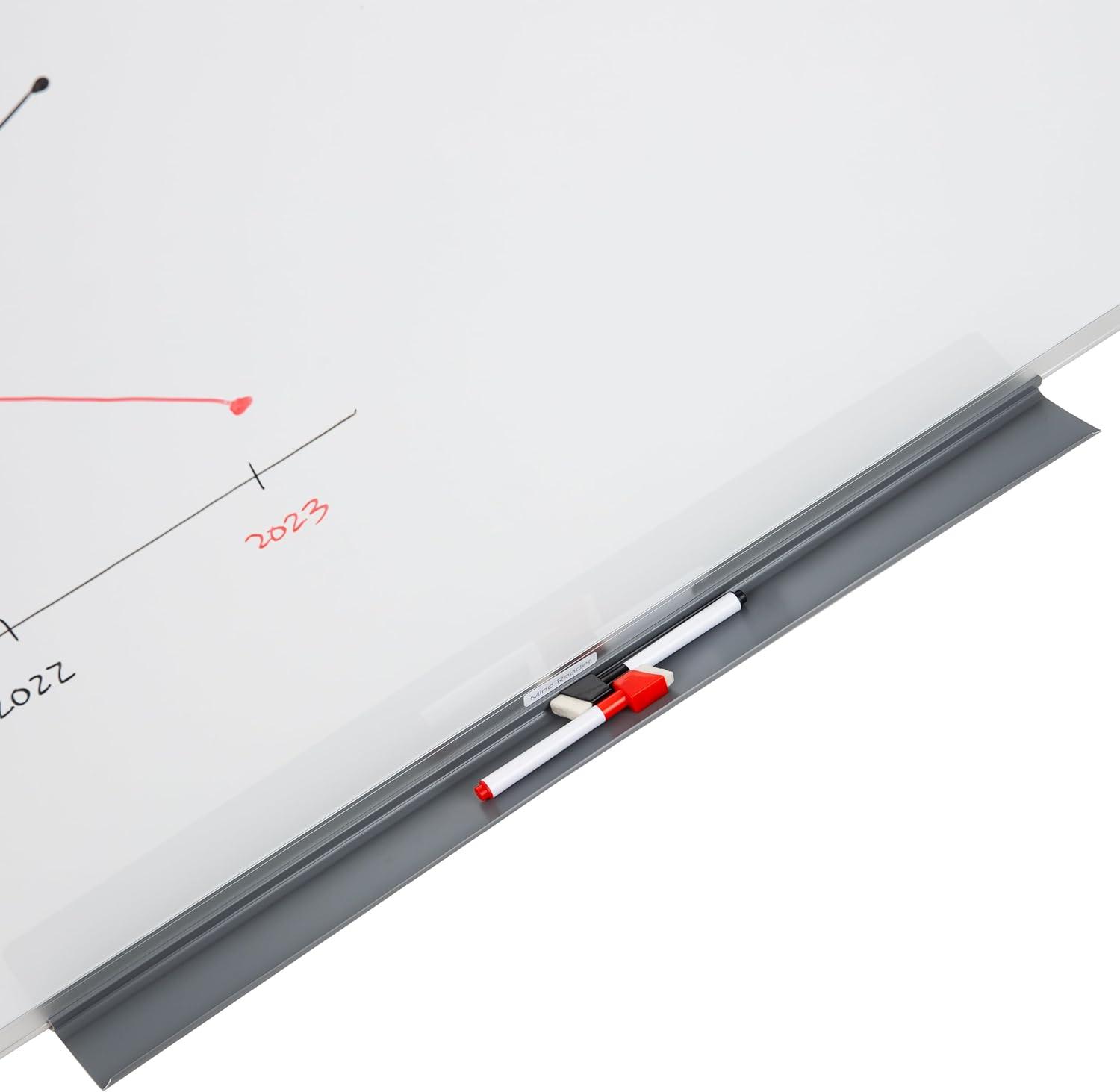 imageMind Reader Rolling DoubleSided Dry Erase Magnetic Board Board Size 47 x 355 Overall Size 495L x 21W x 735H White36W x 05H