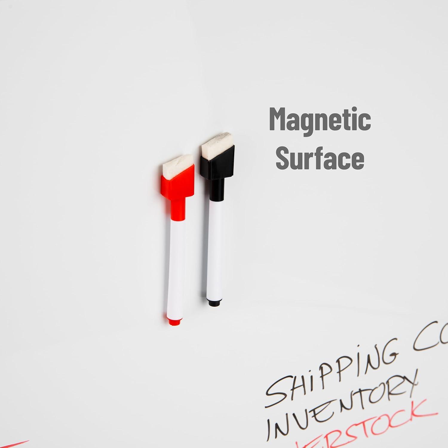 imageMind Reader Rolling DoubleSided Dry Erase Magnetic Board Board Size 47 x 355 Overall Size 495L x 21W x 735H White36W x 05H