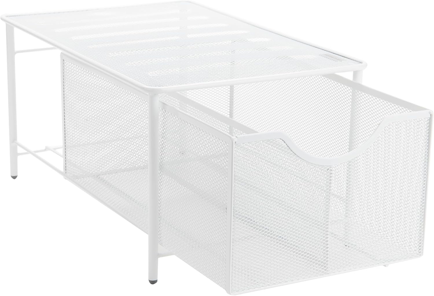 image:imageMind Reader Accessory Organizer Supply Storage Makeup Crafts Office Kitchen Metal Mesh 1025L x 1625W x 8H BlackWhite
