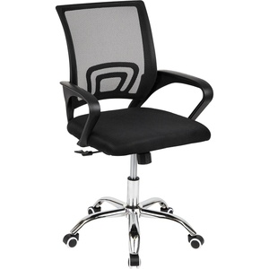 Mind Reader Office Chair with Wheels, Pink | Height Adjustable, Mesh Desk Chair, Armrests, Lumbar Support(Black)