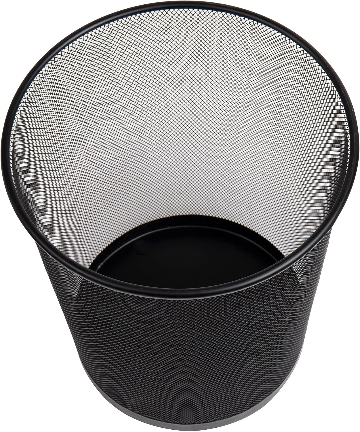image:imageMind Reader Mesh Trash Can 1665L 44 gal Waste Paper Basket Round Office Metal Mesh BlackBlack