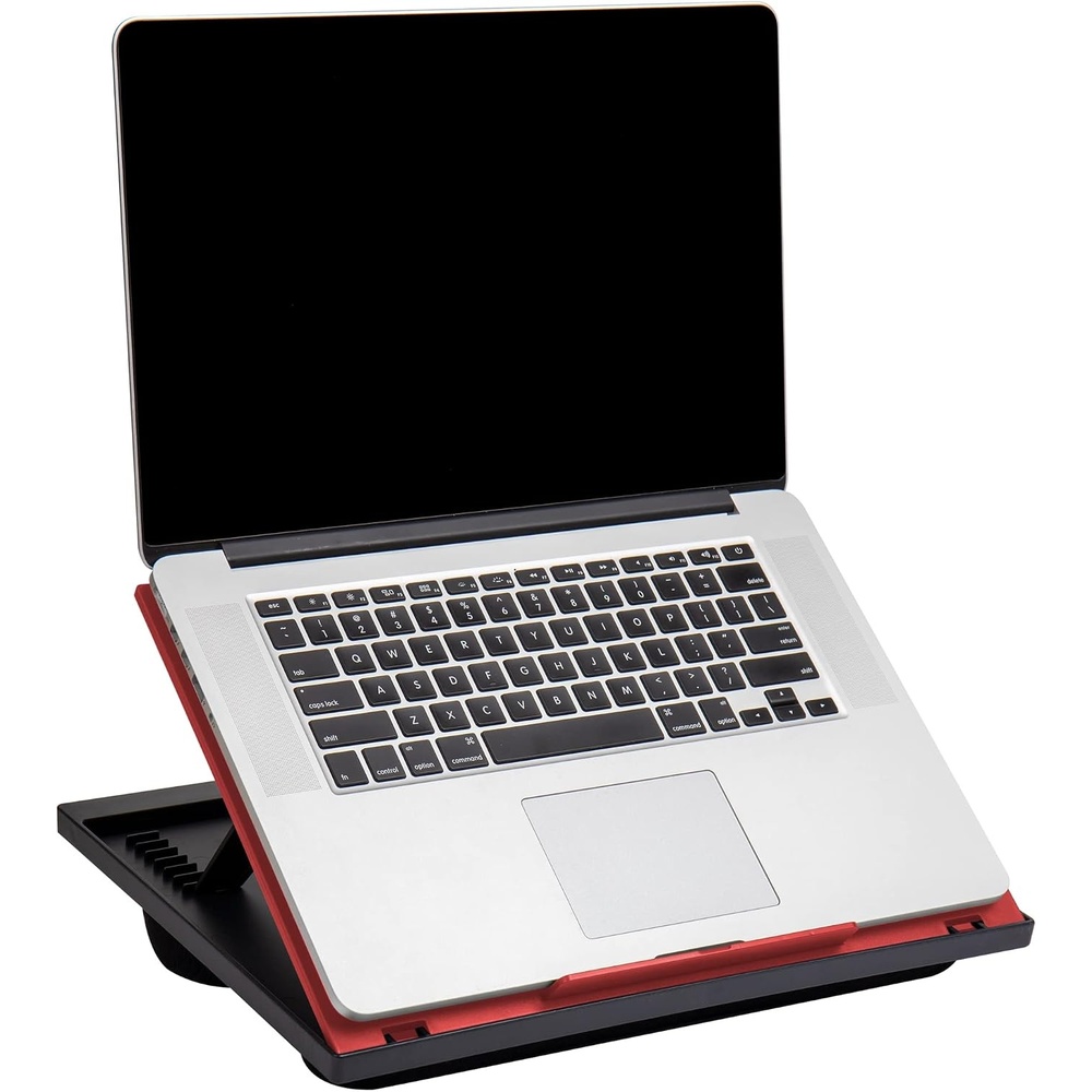image:imageMind Reader Lap Desk Laptop Stand Bed Tray Collapsible Cushion Portable Dorm Plastic 1475 L x 11 W x 73 H Red