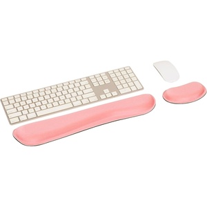 Mind Reader Air-Cloud Memory Foam Armrest Pads, Office & Gaming Chair Arm Rests, Elbow Support with Washable Cover, Black(Single Pink)