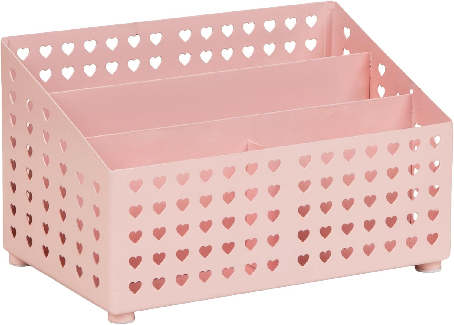 image:imageMind Reader Metal Pen Cup Organizer WhitePink Desktop Organizer