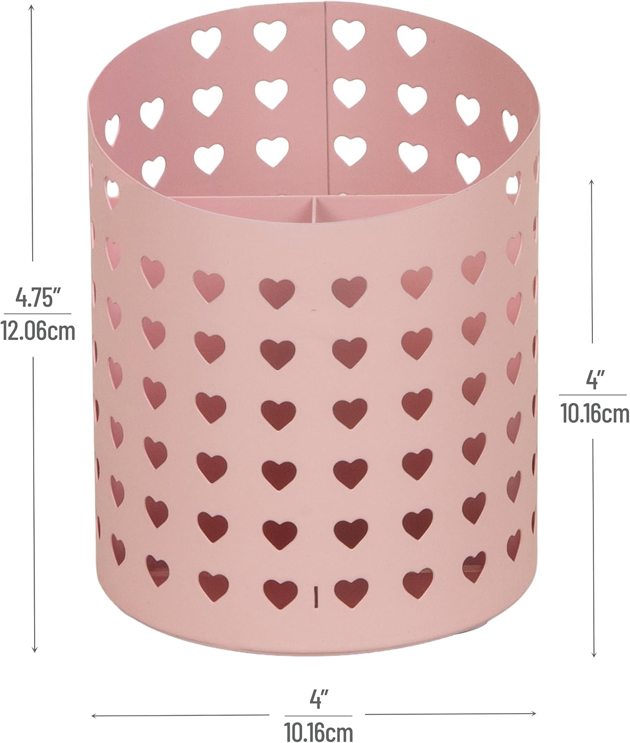 image:imageMind Reader Metal Pen Cup Organizer WhitePink Pen Cup