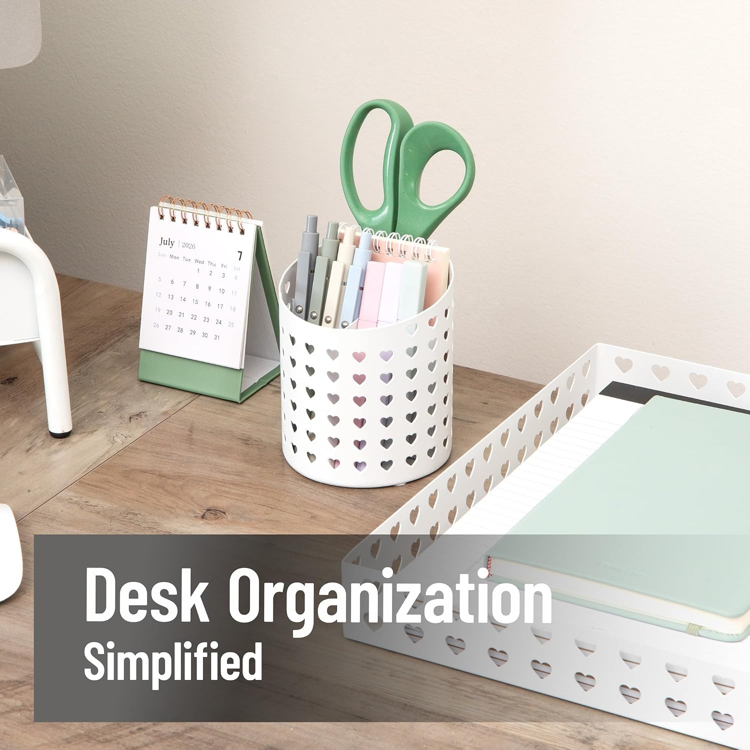 image:imageMind Reader Metal Pen Cup Organizer WhiteWhite Pen Cup