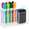 Clear Dry Erase Marker and Eraser Holder